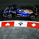 LAS VEGAS, NEVADA - NOVEMBER 18: Alexander Albon of Thailand driving the (23) Williams FW45 Mercedes on track during the F1 Grand Prix of Las Vegas at Las Vegas Strip Circuit on November 18, 2023 in Las Vegas, Nevada. (Photo by Chris Graythen/Getty Images)