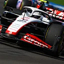 MEXICO CITY, MEXICO - OCTOBER 29: Nico Hulkenberg of Germany driving the (27) Haas F1 VF-23 Ferrari on track during the F1 Grand Prix of Mexico at Autodromo Hermanos Rodriguez on October 29, 2023 in Mexico City, Mexico. (Photo by Mark Thompson/Getty Images)
