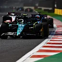 MEXICO CITY, MEXICO - OCTOBER 29: Fernando Alonso of Spain driving the (14) Aston Martin AMR23 Mercedes on track during the F1 Grand Prix of Mexico at Autodromo Hermanos Rodriguez on October 29, 2023 in Mexico City, Mexico. (Photo by Mark Thompson/Getty Images)