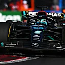 MEXICO CITY, MEXICO - OCTOBER 29: George Russell of Great Britain driving the (63) Mercedes AMG Petronas F1 Team W14 on track during the F1 Grand Prix of Mexico at Autodromo Hermanos Rodriguez on October 29, 2023 in Mexico City, Mexico. (Photo by Clive Mason - Formula 1/Formula 1 via Getty Images)
