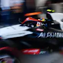 MEXICO CITY, MEXICO - OCTOBER 27: Isack Hadjar of France driving the (41) Scuderia AlphaTauri AT04 leaves the garage  during practice ahead of the F1 Grand Prix of Mexico at Autodromo Hermanos Rodriguez on October 27, 2023 in Mexico City, Mexico. (Photo by Rudy Carezzevoli/Getty Images)