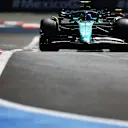 MEXICO CITY, MEXICO - OCTOBER 27: Fernando Alonso of Spain driving the (14) Aston Martin AMR23 Mercedes on track  during practice ahead of the F1 Grand Prix of Mexico at Autodromo Hermanos Rodriguez on October 27, 2023 in Mexico City, Mexico. (Photo by Mark Thompson/Getty Images)
