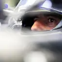 MEXICO CITY, MEXICO - OCTOBER 27: Daniel Ricciardo of Australia and Scuderia AlphaTauri prepares to drive in the garage during practice ahead of the F1 Grand Prix of Mexico at Autodromo Hermanos Rodriguez on October 27, 2023 in Mexico City, Mexico. (Photo by Jared C. Tilton/Getty Images)
