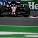 MEXICO CITY, MEXICO - OCTOBER 27: Valtteri Bottas of Finland driving the (77) Alfa Romeo F1 C43 Ferrari on track during practice ahead of the F1 Grand Prix of Mexico at Autodromo Hermanos Rodriguez on October 27, 2023 in Mexico City, Mexico. (Photo by Rudy Carezzevoli/Getty Images)