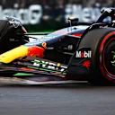 MEXICO CITY, MEXICO - OCTOBER 27: Sergio Perez of Mexico driving the (11) Oracle Red Bull Racing RB19 on track during practice ahead of the F1 Grand Prix of Mexico at Autodromo Hermanos Rodriguez on October 27, 2023 in Mexico City, Mexico. (Photo by Mark Thompson/Getty Images)