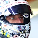 MEXICO CITY, MEXICO - OCTOBER 28: Nico Hulkenberg of Germany and Haas F1 looks on in the garage  during final practice ahead of the F1 Grand Prix of Mexico at Autodromo Hermanos Rodriguez on October 28, 2023 in Mexico City, Mexico. (Photo by Dan Istitene - Formula 1/Formula 1 via Getty Images)