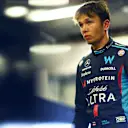 MEXICO CITY, MEXICO - OCTOBER 28: Fourteenth placed qualifier Alexander Albon of Thailand and Williams looks on in the FIA Garage during qualifying ahead of the F1 Grand Prix of Mexico at Autodromo Hermanos Rodriguez on October 28, 2023 in Mexico City, Mexico. (Photo by Dan Istitene - Formula 1/Formula 1 via Getty Images)