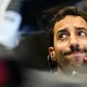 MEXICO CITY, MEXICO - OCTOBER 28: Daniel Ricciardo of Australia and Scuderia AlphaTauri prepares to drive in the garage during qualifying ahead of the F1 Grand Prix of Mexico at Autodromo Hermanos Rodriguez on October 28, 2023 in Mexico City, Mexico. (Photo by Rudy Carezzevoli/Getty Images)