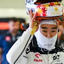 MEXICO CITY, MEXICO - OCTOBER 28: Yuki Tsunoda of Japan and Scuderia AlphaTauri prepares to drive in the garage during qualifying ahead of the F1 Grand Prix of Mexico at Autodromo Hermanos Rodriguez on October 28, 2023 in Mexico City, Mexico. (Photo by Rudy Carezzevoli/Getty Images)