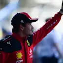 MEXICO CITY, MEXICO - OCTOBER 28: Pole position qualifier Charles Leclerc of Monaco and Ferrari celebrates in parc ferme during qualifying ahead of the F1 Grand Prix of Mexico at Autodromo Hermanos Rodriguez on October 28, 2023 in Mexico City, Mexico. (Photo by Mario Renzi - Formula 1/Formula 1 via Getty Images)