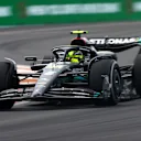 MIAMI, FLORIDA - MAY 07: Lewis Hamilton of Great Britain driving the (44) Mercedes AMG Petronas F1 Team W14 on track during the F1 Grand Prix of Miami at Miami International Autodrome on May 07, 2023 in Miami, Florida. (Photo by Mark Thompson/Getty Images)
