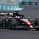 MIAMI, FLORIDA - MAY 05: Valtteri Bottas of Finland driving the (77) Alfa Romeo F1 C43 Ferrari on track during practice ahead of the F1 Grand Prix of Miami at Miami International Autodrome on May 05, 2023 in Miami, Florida. (Photo by Chris Graythen/Getty Images)