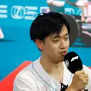 MIAMI, FLORIDA - MAY 04: Zhou Guanyu of China and Alfa Romeo F1 attends the Drivers Press Conference during previews ahead of the F1 Grand Prix of Miami at Miami International Autodrome on May 04, 2023 in Miami, Florida. (Photo by Jared C. Tilton/Getty Images)