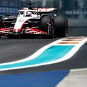 MIAMI, FLORIDA - MAY 06: Kevin Magnussen of Denmark driving the (20) Haas F1 VF-23 Ferrari on track during final practice ahead of the F1 Grand Prix of Miami at Miami International Autodrome on May 06, 2023 in Miami, Florida. (Photo by Chris Graythen/Getty Images)