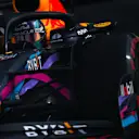 MIAMI, FLORIDA - MAY 06: Max Verstappen of the Netherlands driving the (1) Oracle Red Bull Racing RB19 on track= during qualifying ahead of the F1 Grand Prix of Miami at Miami International Autodrome on May 06, 2023 in Miami, Florida. (Photo by Clive Mason - Formula 1/Formula 1 via Getty Images)