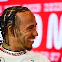 MONTE-CARLO, MONACO - MAY 25: Lewis Hamilton of Great Britain and Mercedes attends the Drivers Press Conference during previews ahead of the F1 Grand Prix of Monaco at Circuit de Monaco on May 25, 2023 in Monte-Carlo, Monaco. (Photo by Dan Mullan/Getty Images)