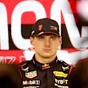 MONTE-CARLO, MONACO - MAY 27: Pole position qualifier Max Verstappen of the Netherlands and Oracle Red Bull Racing attends the press conference after qualifying ahead of the F1 Grand Prix of Monaco at Circuit de Monaco on May 27, 2023 in Monte-Carlo, Monaco. (Photo by Bryn Lennon/Getty Images)