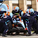 LUSAIL CITY, QATAR - OCTOBER 08: Logan Sargeant of United States and Williams retires from the race after feeling unwell during the F1 Grand Prix of Qatar at Lusail International Circuit on October 08, 2023 in Lusail City, Qatar. (Photo by Dan Istitene - Formula 1/Formula 1 via Getty Images)