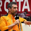 LUSAIL CITY, QATAR - OCTOBER 06: McLaren Team Principal Andrea Stella attends the Team Principals Press Conference during practice ahead of the F1 Grand Prix of Qatar at Lusail International Circuit on October 06, 2023 in Lusail City, Qatar. (Photo by Clive Mason/Getty Images)