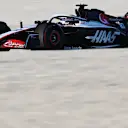 LUSAIL CITY, QATAR - OCTOBER 07: Kevin Magnussen of Denmark driving the (20) Haas F1 VF-23 Ferrari on track during the track familiarisation session prior to the Sprint Shootout ahead of the F1 Grand Prix of Qatar at Lusail International Circuit on October 07, 2023 in Lusail City, Qatar. (Photo by Clive Mason - Formula 1/Formula 1 via Getty Images)