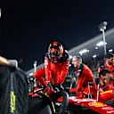 LUSAIL CITY, QATAR - OCTOBER 07: Carlos Sainz of Spain and Ferrari prepares to drive on the grid during the Sprint ahead of the F1 Grand Prix of Qatar at Lusail International Circuit on October 07, 2023 in Lusail City, Qatar. (Photo by Dan Istitene - Formula 1/Formula 1 via Getty Images)