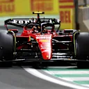JEDDAH, SAUDI ARABIA - MARCH 19: Carlos Sainz of Spain driving (55) the Ferrari SF-23 on track during the F1 Grand Prix of Saudi Arabia at Jeddah Corniche Circuit on March 19, 2023 in Jeddah, Saudi Arabia. (Photo by Peter Fox/Getty Images)