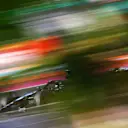 JEDDAH, SAUDI ARABIA - MARCH 17: George Russell of Great Britain driving the (63) Mercedes AMG Petronas F1 Team W14 on track during practice ahead of the F1 Grand Prix of Saudi Arabia at Jeddah Corniche Circuit on March 17, 2023 in Jeddah, Saudi Arabia. (Photo by Dan Istitene - Formula 1/Formula 1 via Getty Images)