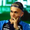 JEDDAH, SAUDI ARABIA - MARCH 16: Alexander Albon of Thailand and Williams attends the Drivers Press Conference during previews ahead of the F1 Grand Prix of Saudi Arabia at Jeddah Corniche Circuit on March 16, 2023 in Jeddah, Saudi Arabia. (Photo by Bryn Lennon/Getty Images)