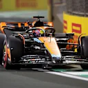 JEDDAH, SAUDI ARABIA - MARCH 18: Oscar Piastri of Australia driving the (81) McLaren MCL60 Mercedes on track during qualifying ahead of the F1 Grand Prix of Saudi Arabia at Jeddah Corniche Circuit on March 18, 2023 in Jeddah, Saudi Arabia. (Photo by Peter Fox/Getty Images)