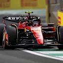 JEDDAH, SAUDI ARABIA - MARCH 18: Carlos Sainz of Spain driving (55) the Ferrari SF-23 on track during qualifying ahead of the F1 Grand Prix of Saudi Arabia at Jeddah Corniche Circuit on March 18, 2023 in Jeddah, Saudi Arabia. (Photo by Peter Fox/Getty Images)