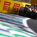 JEDDAH, SAUDI ARABIA - MARCH 18: Nico Hulkenberg of Germany driving the (27) Haas F1 VF-23 Ferrari on track during qualifying ahead of the F1 Grand Prix of Saudi Arabia at Jeddah Corniche Circuit on March 18, 2023 in Jeddah, Saudi Arabia. (Photo by Dan Istitene - Formula 1/Formula 1 via Getty Images)