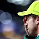 JEDDAH, SAUDI ARABIA - MARCH 18: Third placed qualifier Fernando Alonso of Spain and Aston Martin F1 Team looks on in parc ferme during qualifying ahead of the F1 Grand Prix of Saudi Arabia at Jeddah Corniche Circuit on March 18, 2023 in Jeddah, Saudi Arabia. (Photo by Dan Istitene - Formula 1/Formula 1 via Getty Images)