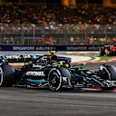 SINGAPORE, SINGAPORE - SEPTEMBER 17: Lewis Hamilton of Great Britain driving the (44) Mercedes AMG Petronas F1 Team W14 on track during the F1 Grand Prix of Singapore at Marina Bay Street Circuit on September 17, 2023 in Singapore, Singapore. (Photo by Mark Thompson/Getty Images)