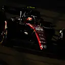 SINGAPORE, SINGAPORE - SEPTEMBER 15: Zhou Guanyu of China driving the (24) Alfa Romeo F1 C43 Ferrari on track during practice ahead of the F1 Grand Prix of Singapore at Marina Bay Street Circuit on September 15, 2023 in Singapore, Singapore. (Photo by Clive Mason/Getty Images)