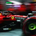SINGAPORE, SINGAPORE - SEPTEMBER 15: Carlos Sainz of Spain driving (55) the Ferrari SF-23 leaves the garage during practice ahead of the F1 Grand Prix of Singapore at Marina Bay Street Circuit on September 15, 2023 in Singapore, Singapore. (Photo by Dan Istitene - Formula 1/Formula 1 via Getty Images)