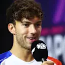 SINGAPORE, SINGAPORE - SEPTEMBER 14: Pierre Gasly of France and Alpine F1 attends the Drivers Press Conference during previews ahead of the F1 Grand Prix of Singapore at Marina Bay Street Circuit on September 14, 2023 in Singapore, Singapore. (Photo by Clive Rose/Getty Images)