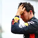 BARCELONA, SPAIN - JUNE 04: Fourth placed Sergio Perez of Mexico and Oracle Red Bull Racing walks in parc ferme during the F1 Grand Prix of Spain at Circuit de Barcelona-Catalunya on June 04, 2023 in Barcelona, Spain. (Photo by Dan Istitene - Formula 1/Formula 1 via Getty Images)