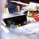 BARCELONA, SPAIN - JUNE 02: Max Verstappen of the Netherlands and Oracle Red Bull Racing prepares to drive in the garage during practice ahead of the F1 Grand Prix of Spain at Circuit de Barcelona-Catalunya on June 02, 2023 in Barcelona, Spain. (Photo by Mark Thompson/Getty Images)