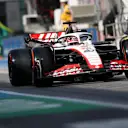 BARCELONA, SPAIN - JUNE 02: Kevin Magnussen of Denmark driving the (20) Haas F1 VF-23 Ferrari in the Pitlane during practice ahead of the F1 Grand Prix of Spain at Circuit de Barcelona-Catalunya on June 02, 2023 in Barcelona, Spain. (Photo by Peter Fox/Getty Images)