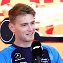 BARCELONA, SPAIN - JUNE 01: Logan Sargeant of United States and Williams attends the Drivers Press Conference during previews ahead of the F1 Grand Prix of Spain at Circuit de Barcelona-Catalunya on June 01, 2023 in Barcelona, Spain. (Photo by Dan Istitene/Getty Images)