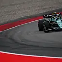 BARCELONA, SPAIN - JUNE 03: Fernando Alonso of Spain driving the (14) Aston Martin AMR23 Mercedes on track during qualifying ahead of the F1 Grand Prix of Spain at Circuit de Barcelona-Catalunya on June 03, 2023 in Barcelona, Spain. (Photo by Dan Mullan - Formula 1/Formula 1 via Getty Images)