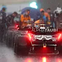 ZANDVOORT, NETHERLANDS - AUGUST 27: Yuki Tsunoda of Japan driving the (22) Scuderia AlphaTauri AT04 waits in the Pitlane during a red flag delay during the F1 Grand Prix of The Netherlands at Circuit Zandvoort on August 27, 2023 in Zandvoort, Netherlands. (Photo by Peter Fox/Getty Images)