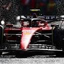 ZANDVOORT, NETHERLANDS - AUGUST 26: Carlos Sainz of Spain driving (55) the Ferrari SF-23 in the Pitlane during qualifying ahead of the F1 Grand Prix of The Netherlands at Circuit Zandvoort on August 26, 2023 in Zandvoort, Netherlands. (Photo by Bryn Lennon - Formula 1/Formula 1 via Getty Images)