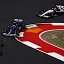 AUSTIN, TEXAS - OCTOBER 22: Esteban Ocon of France driving the (31) Alpine F1 A523 Renault leads Pierre Gasly of France driving the (10) Alpine F1 A523 Renault and Yuki Tsunoda of Japan driving the (22) Scuderia AlphaTauri AT04 on track during the F1 Grand Prix of United States at Circuit of The Americas on October 22, 2023 in Austin, Texas. (Photo by Jared C. Tilton - Formula 1/Formula 1 via Getty Images)