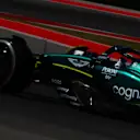 AUSTIN, TEXAS - OCTOBER 20: Fernando Alonso of Spain driving the (14) Aston Martin AMR23 Mercedes on track during practice ahead of the F1 Grand Prix of United States at Circuit of The Americas on October 20, 2023 in Austin, Texas. (Photo by Clive Mason - Formula 1/Formula 1 via Getty Images)