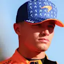 AUSTIN, TEXAS - OCTOBER 20: Second placed qualifier Lando Norris of Great Britain and McLaren looks on in parc ferme during qualifying ahead of the F1 Grand Prix of United States at Circuit of The Americas on October 20, 2023 in Austin, Texas. (Photo by Dan Istitene - Formula 1/Formula 1 via Getty Images)