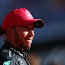 AUSTIN, TEXAS - OCTOBER 20: Third placed qualifier Lewis Hamilton of Great Britain and Mercedes looks on in parc ferme during qualifying ahead of the F1 Grand Prix of United States at Circuit of The Americas on October 20, 2023 in Austin, Texas. (Photo by Dan Istitene - Formula 1/Formula 1 via Getty Images)