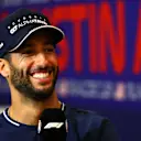 AUSTIN, TEXAS - OCTOBER 19: Daniel Ricciardo of Australia and Scuderia AlphaTauri attends the Drivers Press Conference during previews ahead of the F1 Grand Prix of United States at Circuit of The Americas on October 19, 2023 in Austin, Texas. (Photo by Dan Istitene/Getty Images)