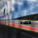 AUSTIN, TEXAS - OCTOBER 21: Logan Sargeant of United States driving the (2) Williams FW45 Mercedes on track during the Sprint Shootout ahead of the F1 Grand Prix of United States at Circuit of The Americas on October 21, 2023 in Austin, Texas. (Photo by Rudy Carezzevoli/Getty Images)