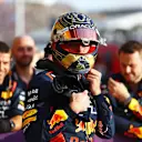 AUSTIN, TEXAS - OCTOBER 21: Sprint winner Max Verstappen of the Netherlands and Oracle Red Bull Racing celebrates in parc ferme during the Sprint ahead of the F1 Grand Prix of United States at Circuit of The Americas on October 21, 2023 in Austin, Texas. (Photo by Mark Thompson/Getty Images)